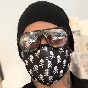 Маски защитные: маска черепа неопрен